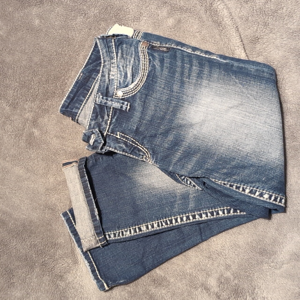 Silver Capri jeans